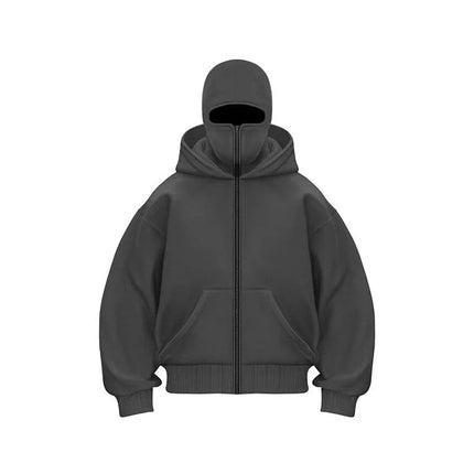2025 Autumn and Winter New Men's and Women's Casual Sportswear With Hooded Mask Design, Sporty and Fashionable Plus Size Hoodie