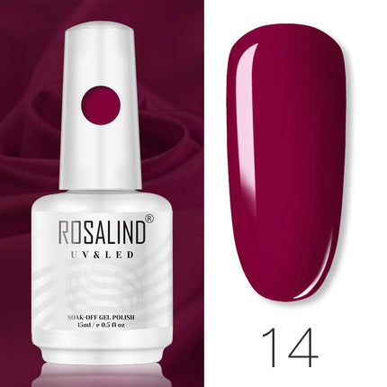ROSALIND 15ml Nail Gel Polish Macaron Hybrid Varnish Semi Permanent Nail Art Design Soak Off Top Base Coat Esmalte UV Gel Nail