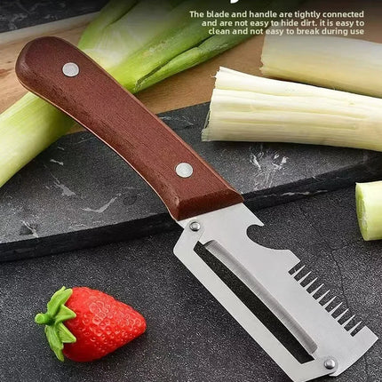 Kitchen Fruit Vegetable Processing Tool Peeler Stainless Steel Paring Knife Ergonomic Handle Portable Gadget for Daily Cooking