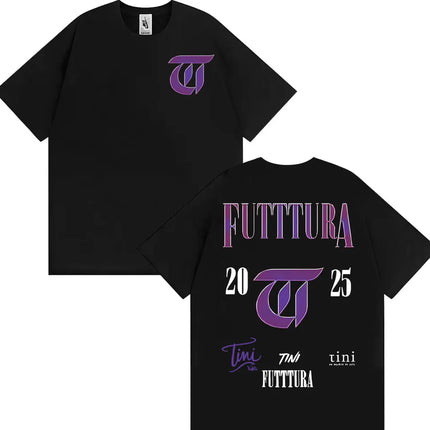 Singer TINI STOESSEL Futtura Album 2025 Tour T-shirt Men Women Fashion Aesthetic Retro Tee Shirt Cotton Casual Oversized T Shirt