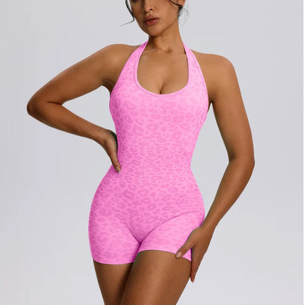 Women's One-Piece Yoga Fitness Suit Hollow out Beautiful Back Running Sportswear Moisture Wicking Summer Autumn Winter