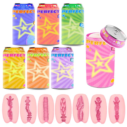 YUU Sex Toys Male Hidden Canned Masturbation Cup VER.2 Soft STPE Artificial Pocket Pussy Masturbators for Men Onahole 7 Colors