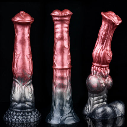 NNSX Silicone Horse Dildo Long Penis Anal Plug Huge Knot G-spot Vaginal Stimulator with Suction Cup Adult Sex toy for Women Men