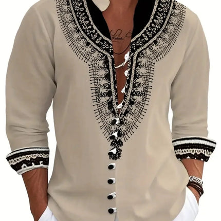 New men's fashionable casual shirts, autumn and spring men's retro cotton and linen shirt tops are dispatched quickly
