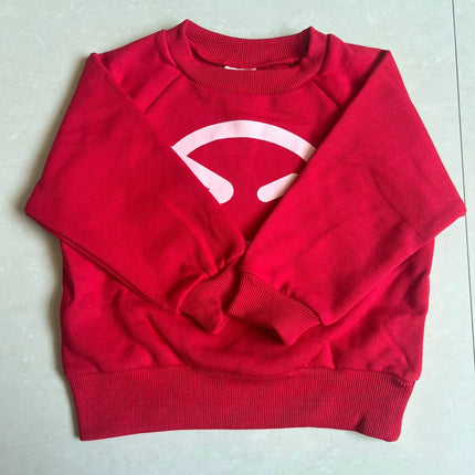 kids sweaters 2025 new autumn boys girls cute print sweatshirts child cotton outwear tops clothing