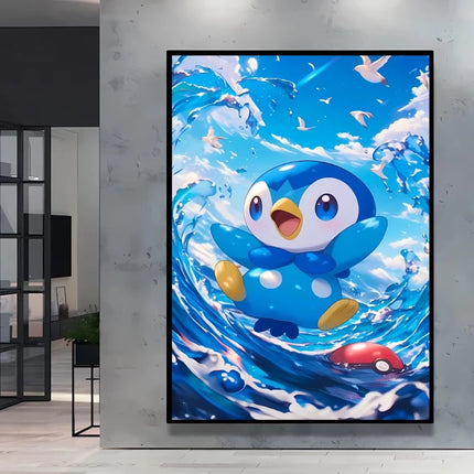 Japanese Anime Canvas Paintings Pokemon Pikachu Poster Cartoon Character Picture Bright and Clear Colors High Quality Home Decor