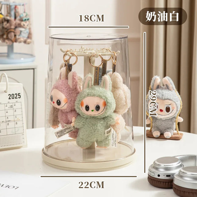 Blind Box Storage Display Rack Transparent Rotating Plush Toy Pendant Storage Box Labubu Storage Rack