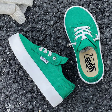 2188 Spring and Autumn Fashion Children's Low-Top Canvas Shoes Boys' and Girls' Slip-On Cloth Shoes Breathable Children's Shoes