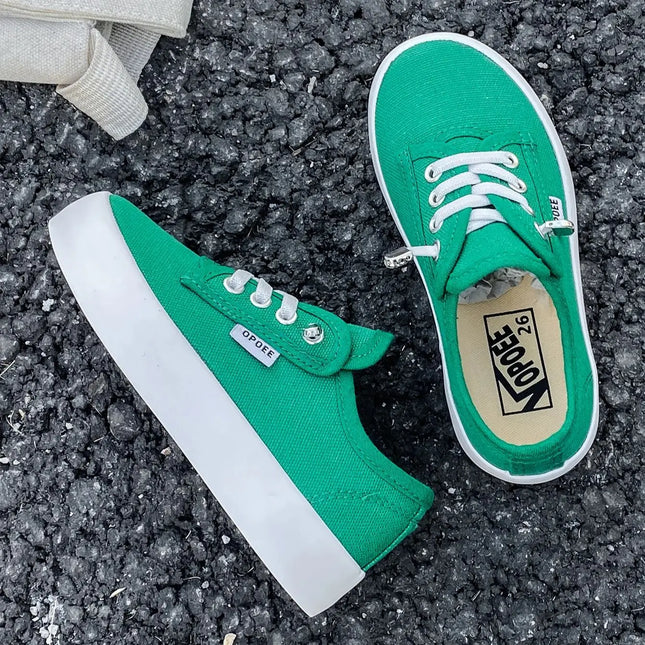 2188 Spring and Autumn Fashion Children's Low-Top Canvas Shoes Boys' and Girls' Slip-On Cloth Shoes Breathable Children's Shoes
