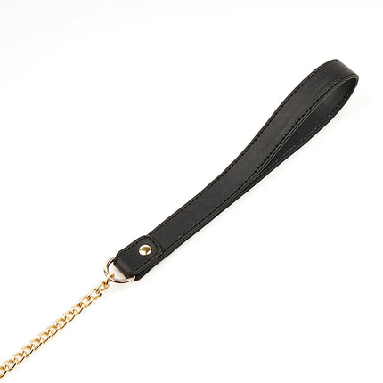 BLACKWOLF Bondage Genuine leather Collar Slave Bed Neck Restraint with Leash BDSM Erotic Sex Toys For Women Couples Adult Games