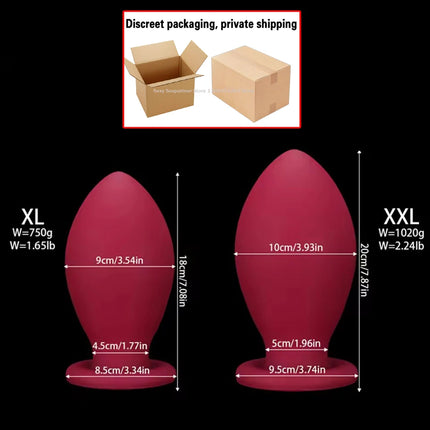 NEW Dragon Egg Anal Plug Xxl Fisting Anal Plug Smooth Silicone Butt Plug Prostate Sex Toy For Women/Men 18 Dilatador Anal Beads