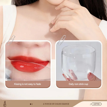 GECOMO Black Magic Lipstick - Moisturizing Gloss, Long-Lasting, Temp-Sensitive Color Change, Lip Hydration,Korean makeup
