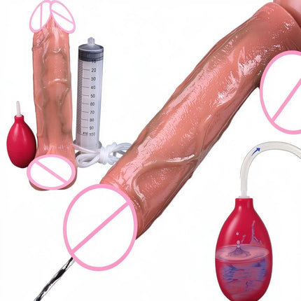 SXXY Skin-Like Realistic Squirting Dildo Silicone Water Spray Anal Plug G-spot Stimulation  Adult Pleasure Toys for Men Women