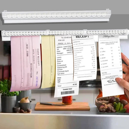 30cm-150cm Kitchen Takeaway Order Organizer Ticket Holder PVC Takeout Orders & Restaurant Tickets Rack for Office Cafes Pubs