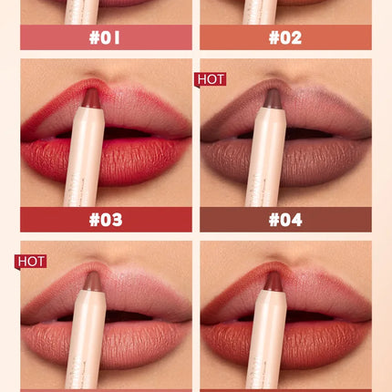 Matte Finish Waterproof Lip Liner 8 Colors Long Lasting Lip Pencil Contour Pen Sexy Red Tint For Perfect Lip Makeup