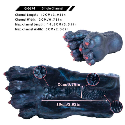 SHAZ Fantasy Monster Foot Male Masturbator Single Channel Pocket Pussy Realistic Animal Vagina Stroker Onahole Adult Sex Toy 18+