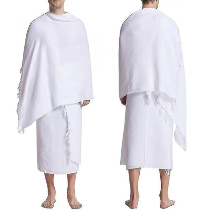 Ihram Hajjtowe Pilgrimage Towel Cross-Border Longli Saudi Arabia Muslim Hajj Headscarf Unisex Summer Winter Spring Autumn