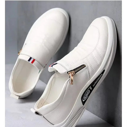 Casual Leather Shoes Men Loafers Trend Brand Business Shoes Autumn Slip on Flat Man Sneakes Comfortable Moccasins Zapatos Hombre