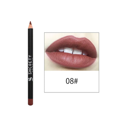Matte Lip Liner Easy To Color And Not Easy To Fade Natural Plump And Good Looking Mouth Shape Lipstick Lip Pencil Cosmetics