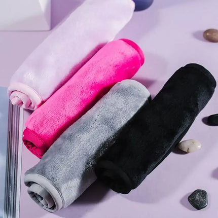1/2/3/4pcs Makeup Remover Cloth,Reusable Facial Cleansing Towel ,Soft Microfiber Removal Face Cloth,For Face, Eye, Lips Makeup