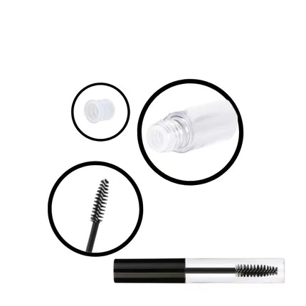 50/100pcs 10ml Empty Mascara Tube Eyelash Cream Bottles Storage Lip Gloss Lipstick Sample for Refillable Cosmetic Container