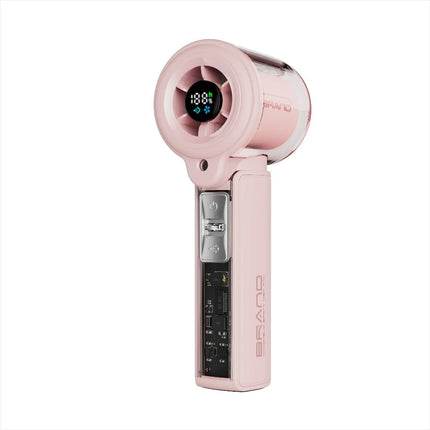 Handheld Electric Fan Cool Water Replenishing Spray Fan LED Display for Outdoor Office Protable Rechargeable Outdoor Small Fan