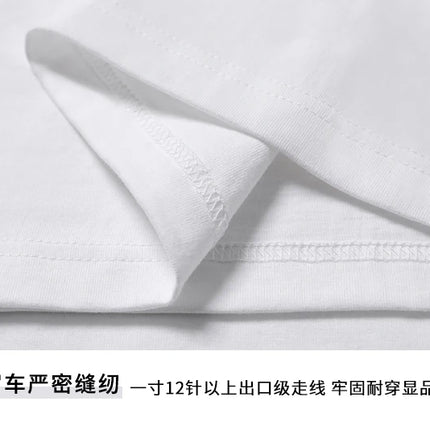 600G Heavy Cotton Short-sleeved T-shirt Men's and Women's Summer Loose Casual Trend Versatile Round Neck Half-sleeved Clothes