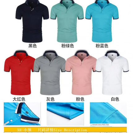 Summer New Men's Lapel Anti-pilling Polo Shirt Printing Short Sleeve Casual Business Fashion Slim Fit Polo Shirt for Men