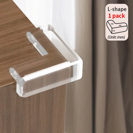 Soft Corner Protectors- Pre-Taped Rubber Edge Guards with Adhesive Strips, Furniture Bumpers for Fireplace Table Stairs Cabinet