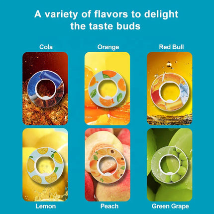 Flavored Water Bottle with Taste Pods Magic Gourde Tasting Drinking Bottle Fruit Flavor Air Sports Outdoor Waterfles Water Cup