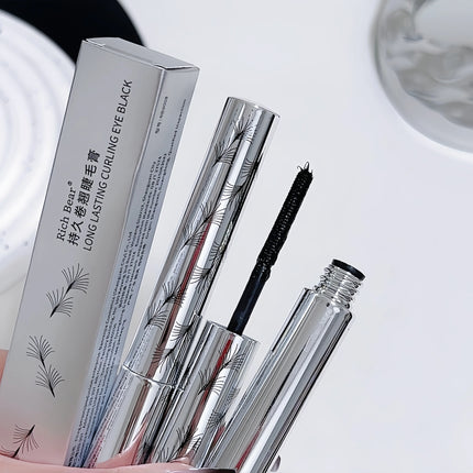 Steel Tube Mascara-Special Spiral Brush,Waterproof LongLasting Silk Fiber Mascara,keep Each Eyelash Curled for aLong Time Makeup