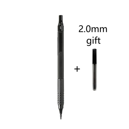 0.3/0.5/0.7/2.0mm Mechanical Pencil Low Center of Gravity Metal Drawing Special Pencil Office School Writing Art Supplies