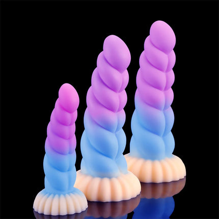 Silicone Soft Anal Toys Transparent Luminous Butt Plug 3 Size Adult Toys Tapon Anal Plug Braided Dilatador Anal Dildo Buttplug