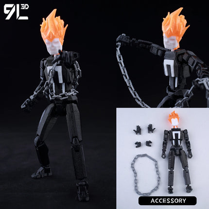 9L3D Articulated Actio Hero Model Collectible Figurine Super Hero Warrior Movie Creative Desktop Ornament Dummy13 Lucky T13 Gift