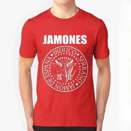 Buenos Jamones T Shirt Big Size Buenos Jamones Ham Bandshirt Band Music Muziek Spanish Joke Rocker Punk Hardcore