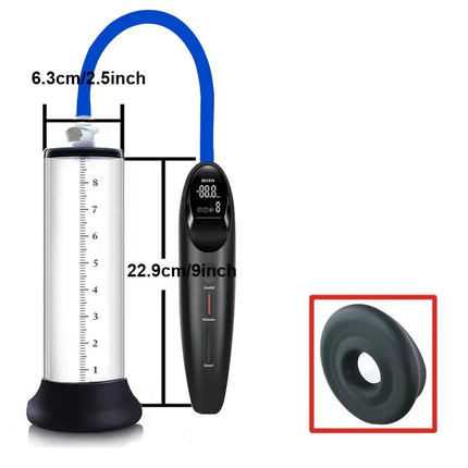 Premium Electric Vacuum Pump for Penis Enlargement Optimal Kpa Suction-Releasing Cycles Male Dick Extender Sex Product for Men