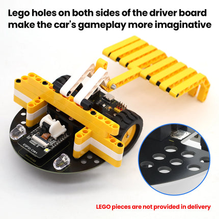 Keyestudio ESP32-CAM Vision Smart Robot Car Arduino-Compatible Legoeds Blocks AI Camera Robot Support STEM Coding Gift for Kids