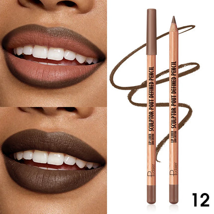 This matte, waterproof lip liner is long-lasting and non-fading, easy to apply, and perfect for beginners.