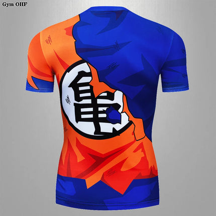 MMA Rashguard Jiu Jitsu Bjj T-Shirt Men Compression Shirts Quick Dry Gym Running Sports Tops Tee Boxing Jersey Mens T Shirt