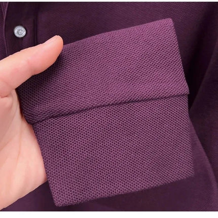 High-end brand 100% cotton long sleeve polo shirt, fashion luxury, pony embroidery, business casual comfort, new Paul men's T-shirt