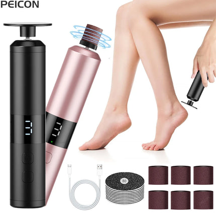 Electric Foot Grinder Callus Remover Foot Exfoliation Sander Electric Foot File Pedicure Machine for Feet Foot Dead Skin Remover