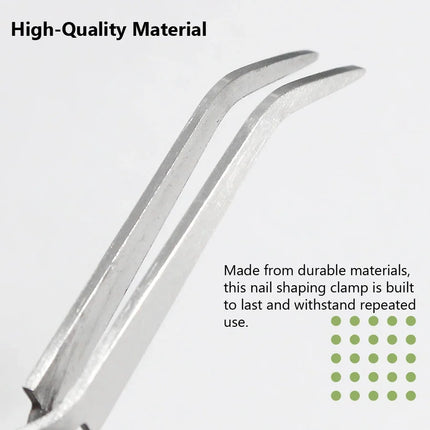 Rose Gold Anti-Static Tweezers Nail Art Tool for Acrylic Gel Sculpting Shaping DIY Clip Manicure Tool