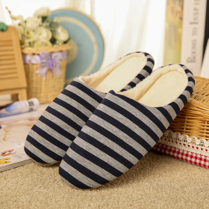 Women Indoor Slippers Warm Plush Home Slipper Autumn Winter Shoes Woman House Flat Floor Soft Silent Slides for Bedroom