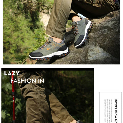 Men's EVA Hiking Shoes Waterproof Anti Slip Leather Outdoor Sports Shoes for Camping Running Jogging 2025 New