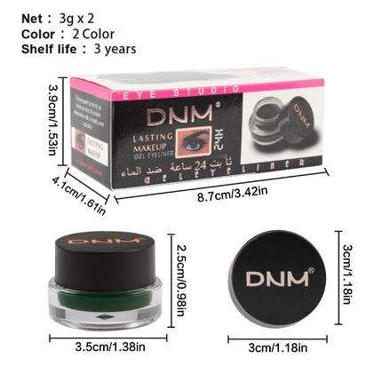[TE1] 2Pcs Eyebrow Enhancers Makeup Waterproof 3D Natural Eye Brow Pomade Eyebrow Gel Caramel Brown Professional Makeup