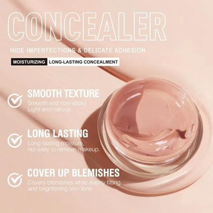 Multi-color Concealer, Dark Circles Covering, Facial Blemishes, Waterproof and Sweat-proof, Long-lasting Natural Concealer