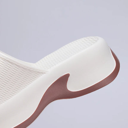 Eyriphy Size: 35-36 to 39-40 Women's Slippers Women High Heels Summer New Fashion Thick-soled Slippers Soft High-value Versatile