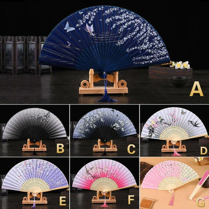 Silk Folding Fan / Éventail Pliant Soie