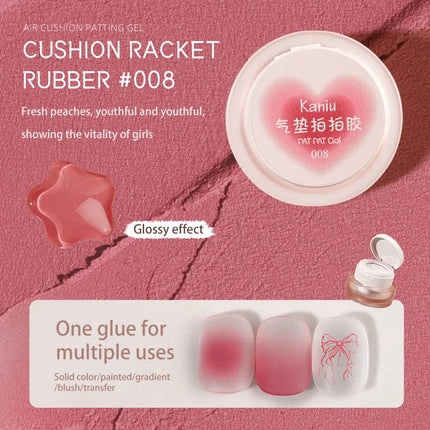 Kaniu 1pc Nail Polish Glue Pink Color Nail Art Air Cushion Patting Glue High Saturation Gypsum Painting Glue For DIY Home Salon