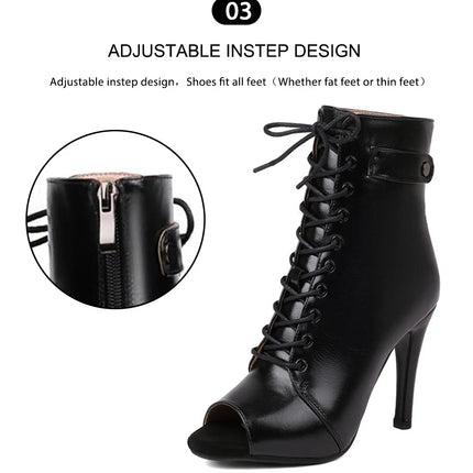 Women's Dance Shoes Ladies Latin Ballroom Dance Boots   Dance Shoes Boots Girls Sexy Stiletto Heels Fashion Salsa Party  Shoes